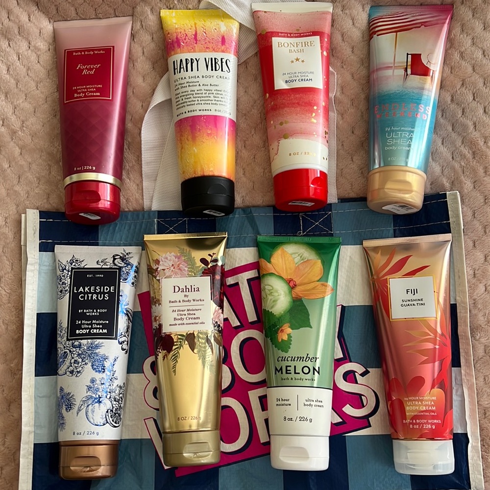 BRAND NEW Full Size Bath & Body Works Ultra Shea Body Cream Lotion LOT OF 4